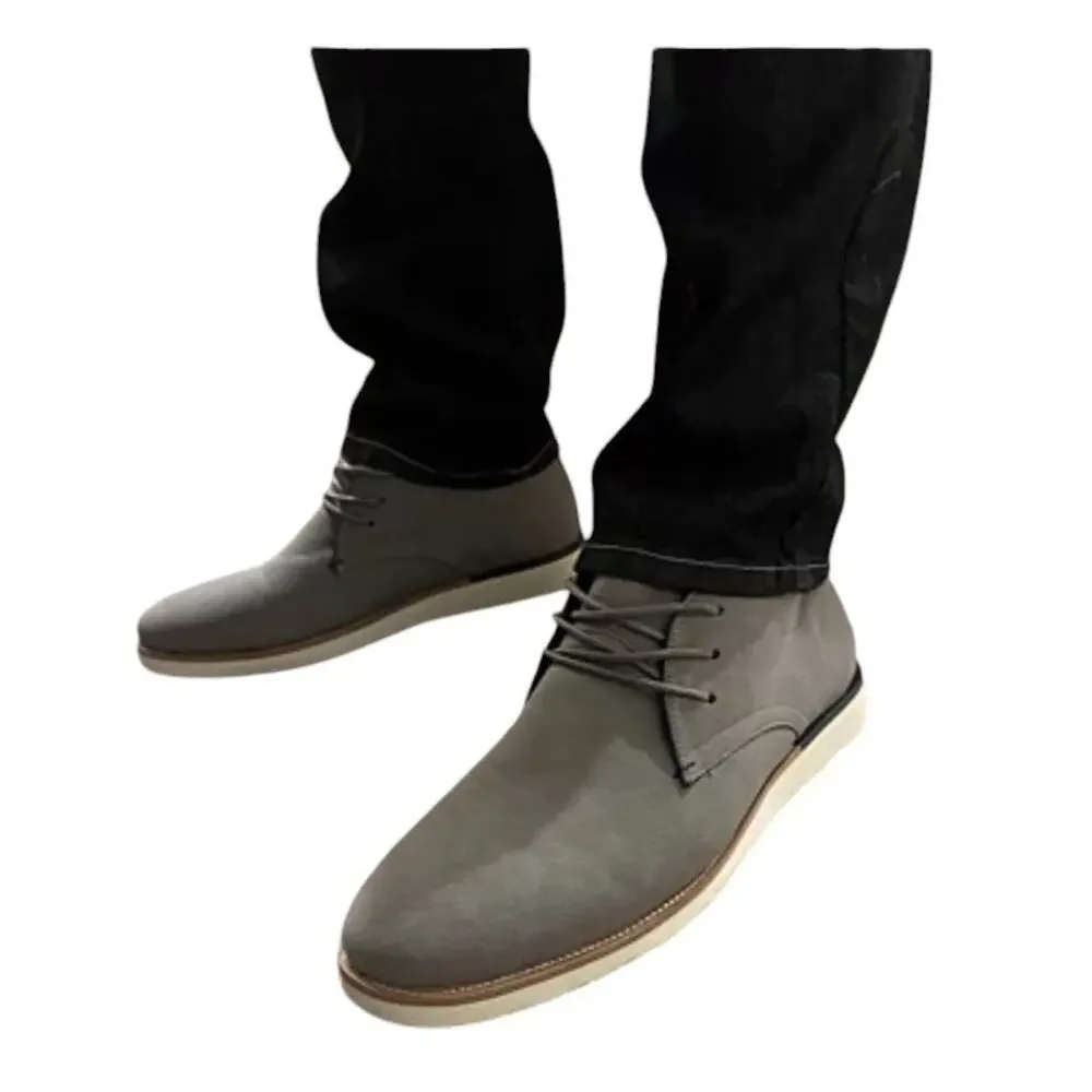 VANCE Jimmy Plain Toe Chukka Boot Grey Mens 12 | MSRP $109.99